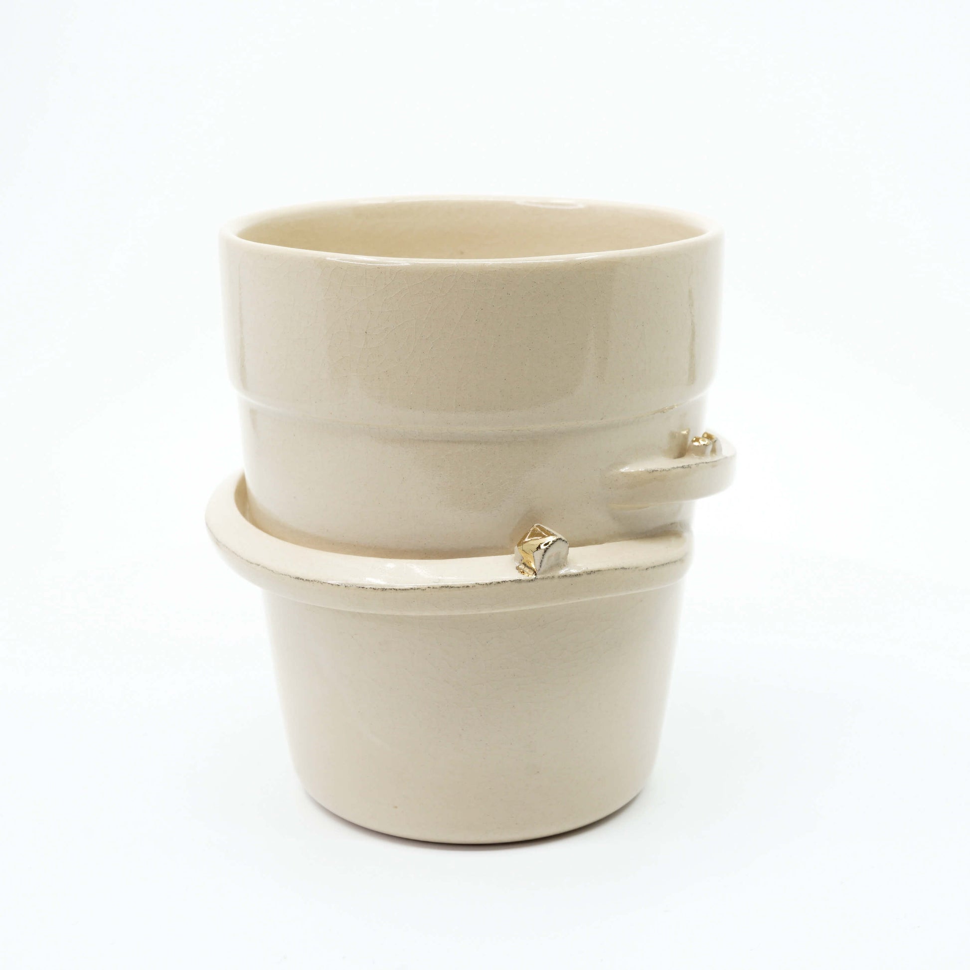 Keramikinis puodelis su mini skulptūra | No '1 - Ramunės nameilė