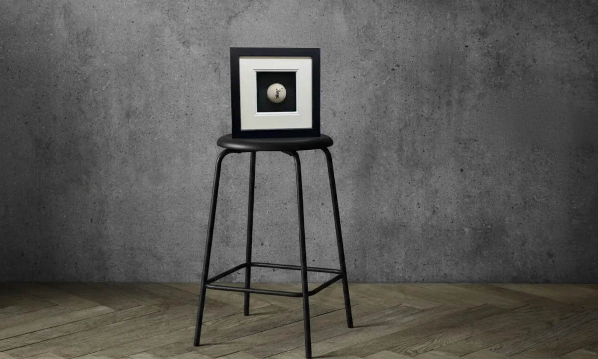 Paveikslas su keraminia miniatiūra