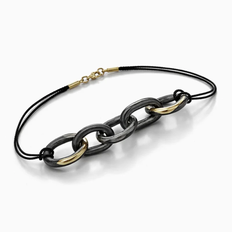 Porcelianinis kolje "Black Chain"