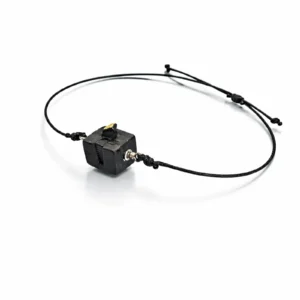 Apyrankė su porceliano miniatiūra, juvelyrinis nailonas ir sidabro detalės