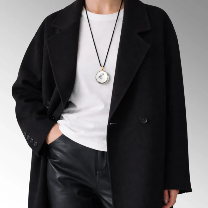 Porcelianinis kaklo papuošalas | Kabošonas