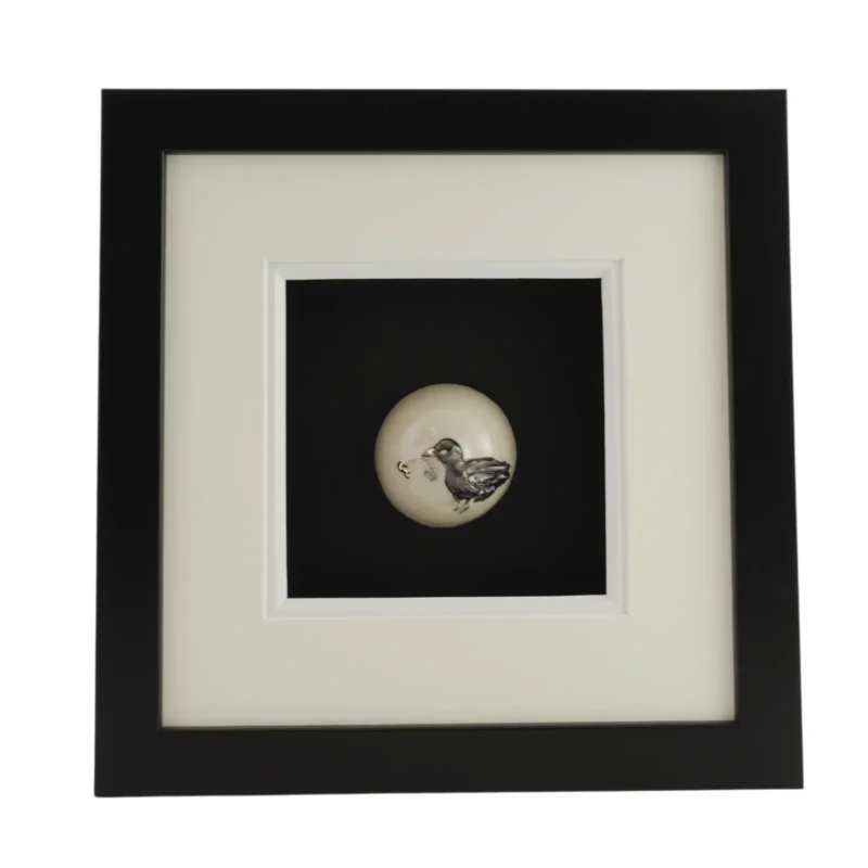 Paveikslas su keramine miniatiūra