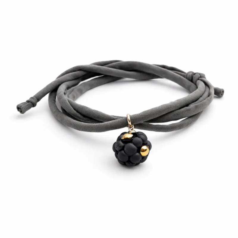 14 Šilko apyrankė su porceliano miniatiūra