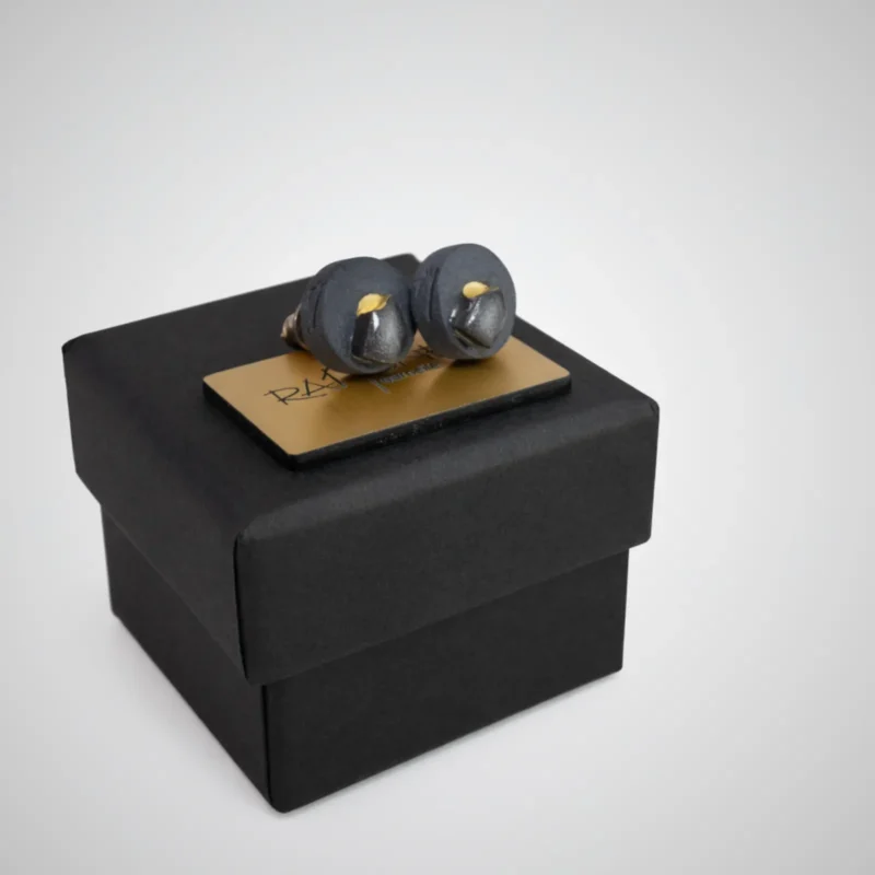 8 Porceliano auskarai "Nameliai"