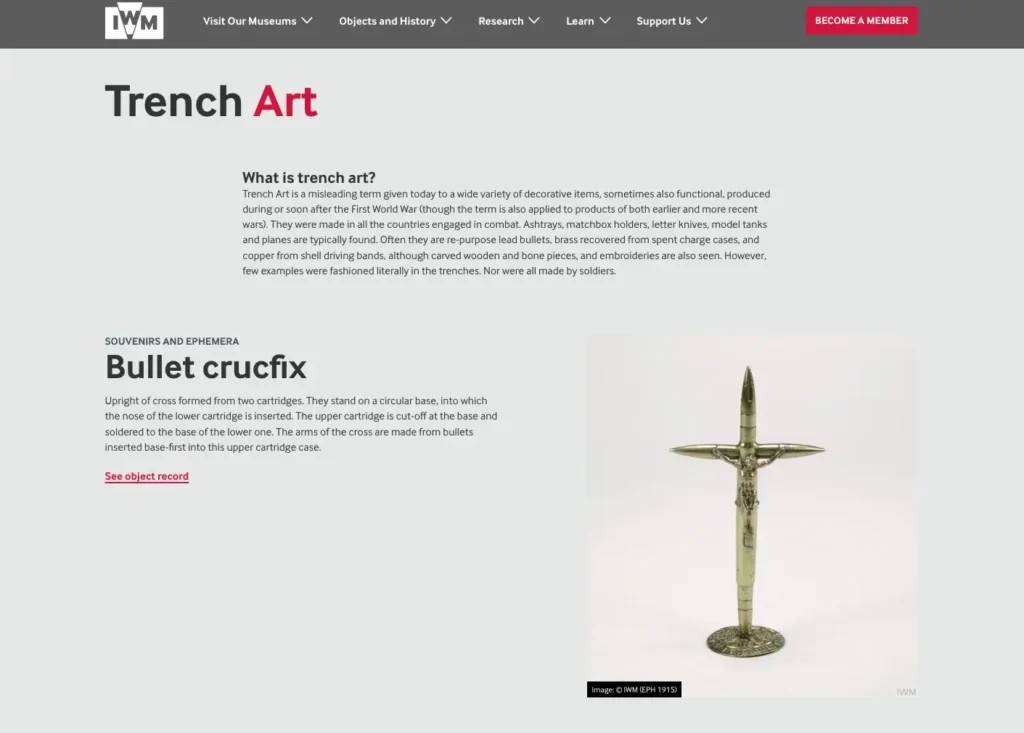 „Tranšėjų papuošalai“ - simboliškai įtvirtinant gyvybės pergalę prieš destrukciją.