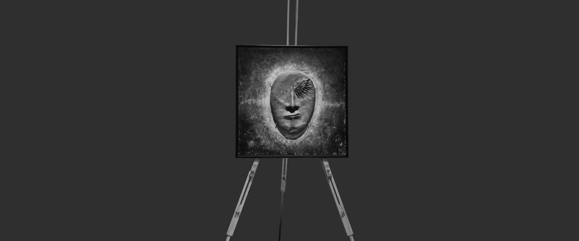 Painting-with-sculptural-object Picture with a sculptural object, small sculpture