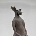 Sculpture "Dignity", detail of the moose head and antlers